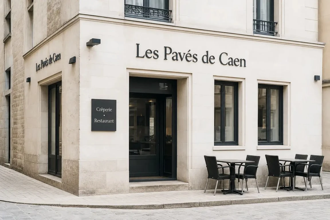Les pavés de Caen, vue d'ensemble de la crêperie-restaurant à Caen