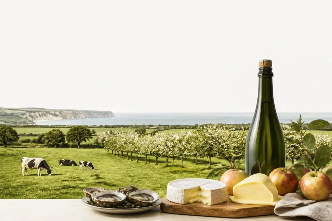 Normandie terroir : prairies, vergers, côte et produits emblématiques de la région
