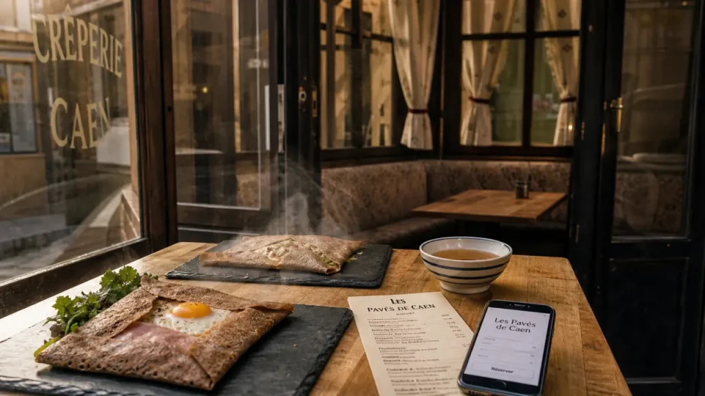 Les pavés de Caen, crêperie à Caen : galettes et cidre, wifi gratuit