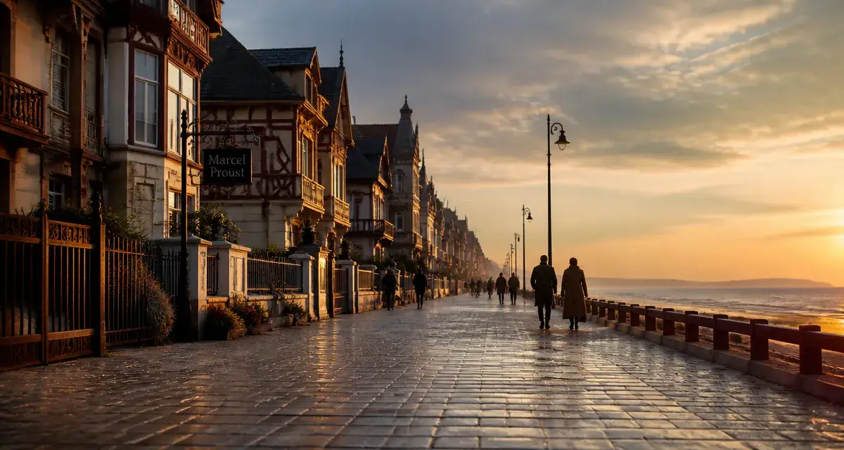 Que faire à Cabourg : Promenade Marcel Proust, vue sur la mer