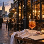 Restaurants place saint sauveur caen : terrasse de brasserie