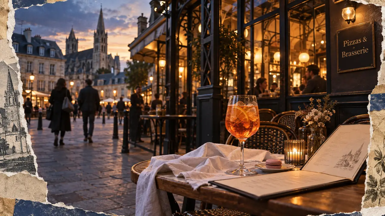 Restaurants place saint sauveur caen : terrasse de brasserie